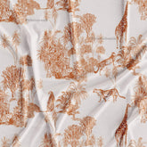 Animal Jungle Printed Fabric Material For Boutique Dresses